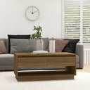 vidaXL Coffee table 102.5x55x44 cm engineered wood white
