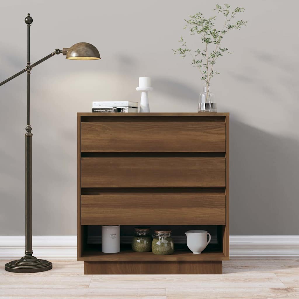 vidaXL Dressoir 70x41x75 cm bewerkt hout wit