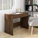 vidaXL Bureau 101x50x76,5 cm bewerkt hout wit