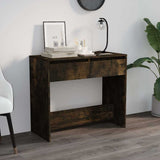 vidaXL Wandtafel 89x41x76,5 cm bewerkt hout wit