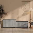 vidaXL Tv-meubel 146,5x35x50 cm bewerkt hout wit