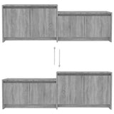 vidaXL Tv-meubel 146,5x35x50 cm bewerkt hout wit