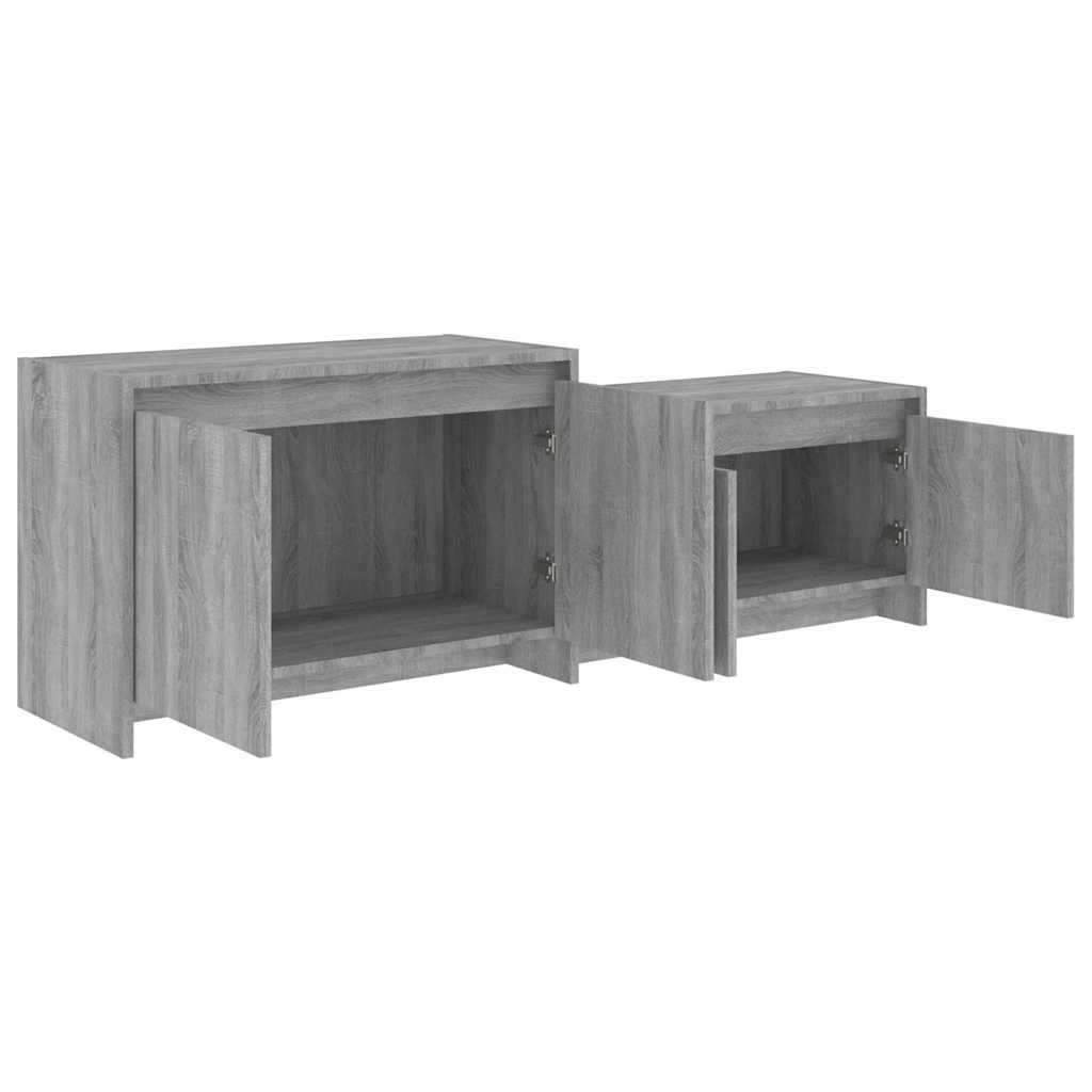 vidaXL Tv-meubel 146,5x35x50 cm bewerkt hout wit