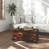 vidaXL Salontafel 90x50x41,5 cm bewerkt hout wit