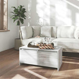 vidaXL Salontafel 90x50x41,5 cm bewerkt hout wit