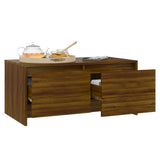 vidaXL Salontafel 90x50x41,5 cm bewerkt hout wit