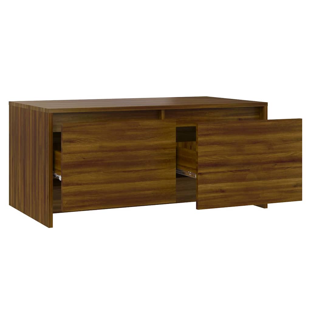 vidaXL Salontafel 90x50x41,5 cm bewerkt hout wit
