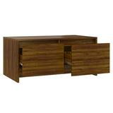 vidaXL Salontafel 90x50x41,5 cm bewerkt hout wit