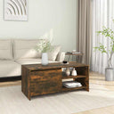vidaXL Salontafel 102x50x45 cm bewerkt hout wit