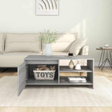 vidaXL Salontafel 102x50x45 cm bewerkt hout wit