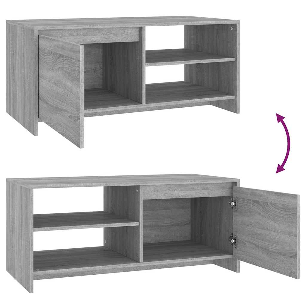 vidaXL Salontafel 102x50x45 cm bewerkt hout wit