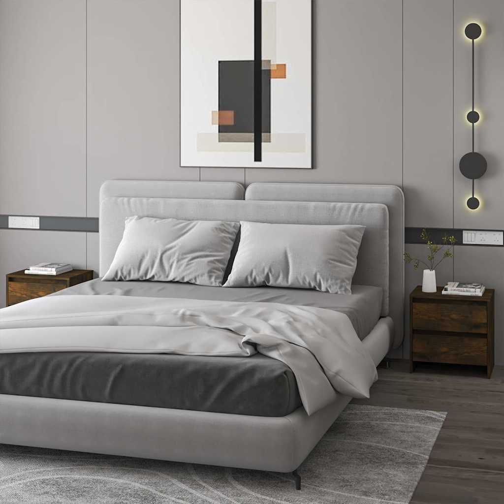 vidaXL Nachtkastje 45x34,5x44,5 cm bewerkt hout wit