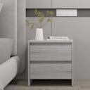 vidaXL Nachtkastje 45x34,5x44,5 cm bewerkt hout wit