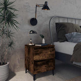 vidaXL Nightstand 40x35x50 cm Engineered Wood White