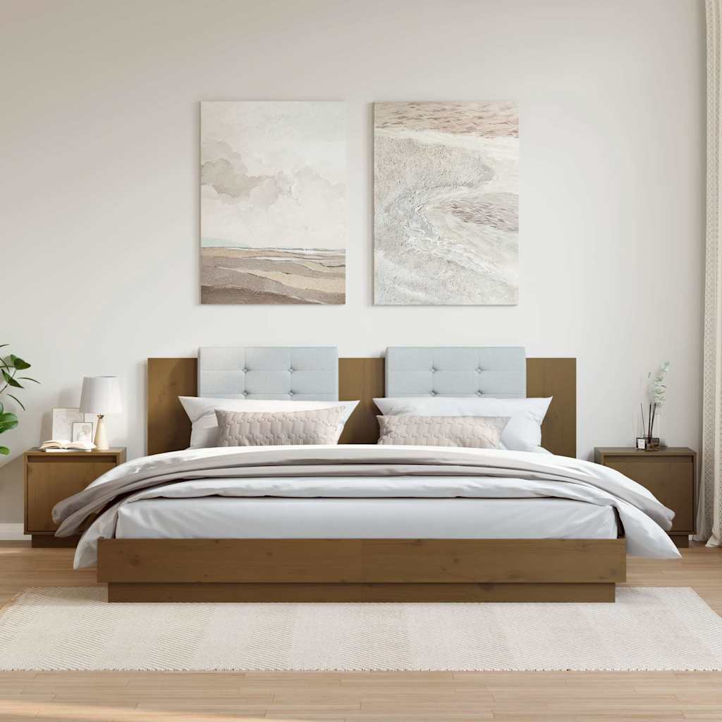 vidaXL Nachtkastjes 2 st 40x30x40 cm massief grenenhout