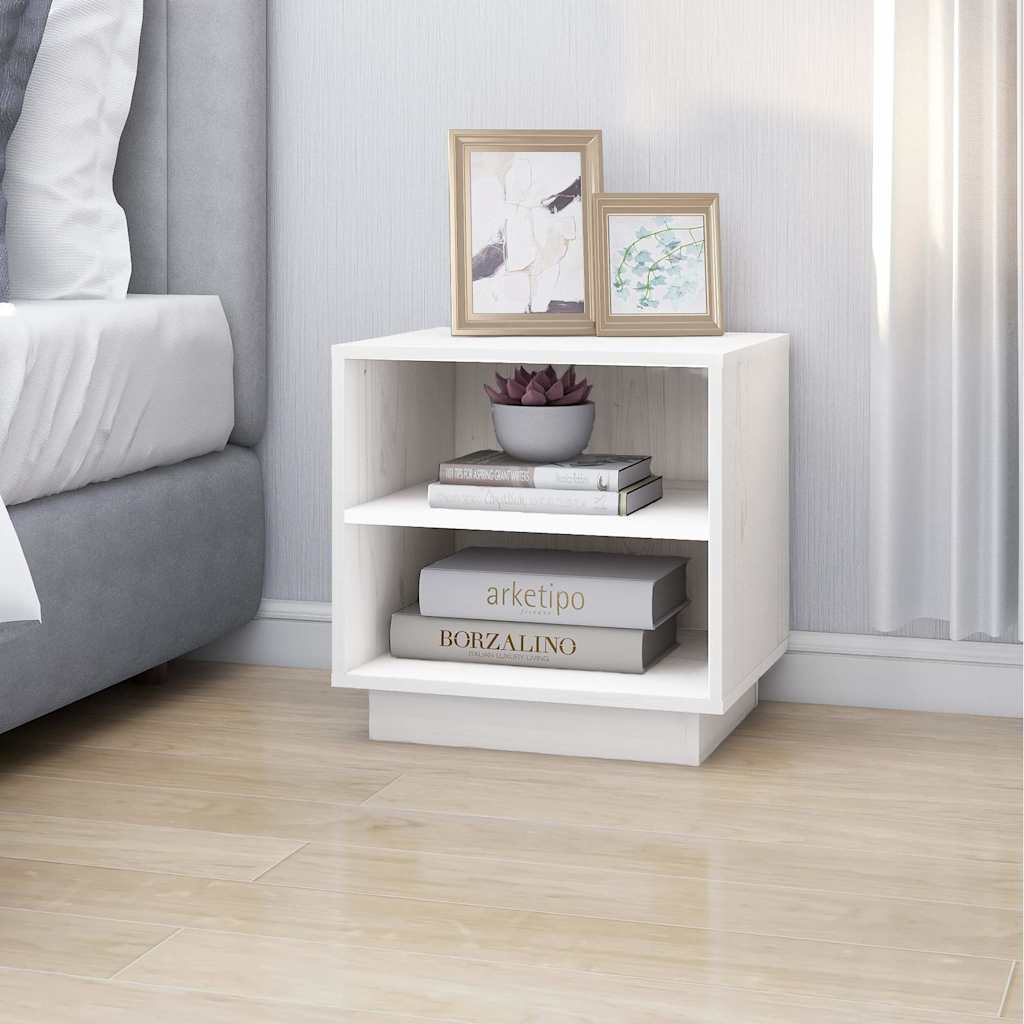 vidaXL Nachtkastjes 2 st 40x34x40 cm massief grenenhout
