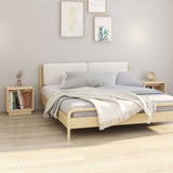 vidaXL Bedside tables 2 pcs 40x30x40 cm solid pine wood white