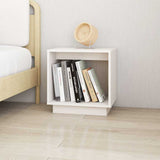 vidaXL Bedside tables 2 pcs 40x30x40 cm solid pine wood white