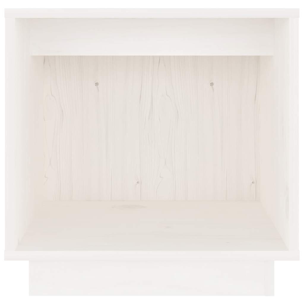 vidaXL Bedside tables 2 pcs 40x30x40 cm solid pine wood white