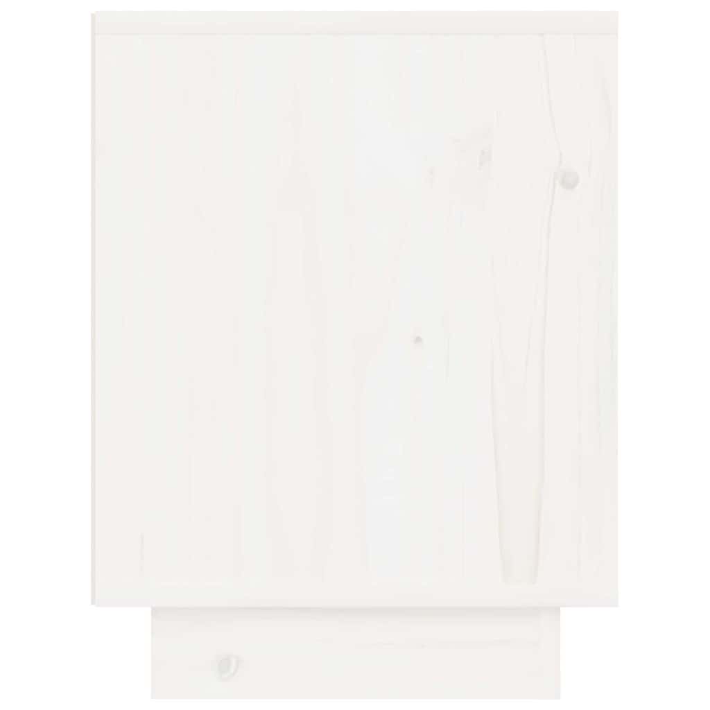 vidaXL Bedside tables 2 pcs 40x30x40 cm solid pine wood white