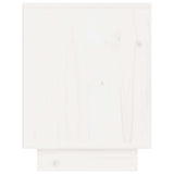 vidaXL Bedside tables 2 pcs 40x30x40 cm solid pine wood white