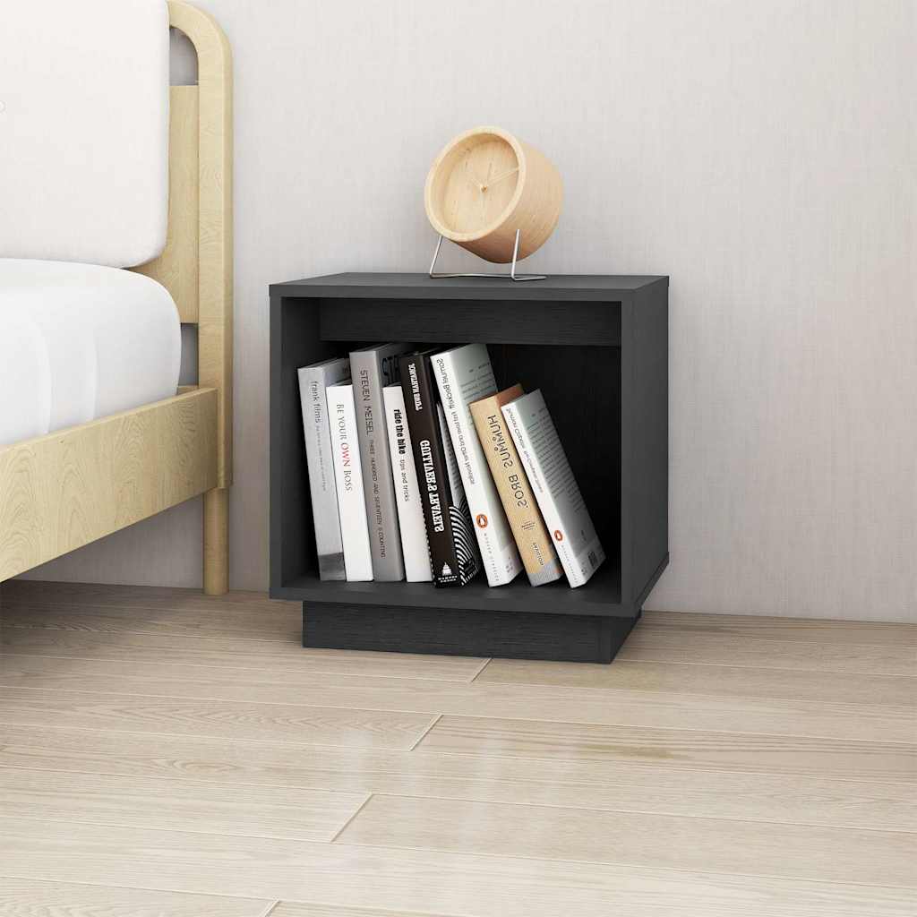 vidaXL Bedside tables 2 pcs 40x30x40 cm solid pine wood white