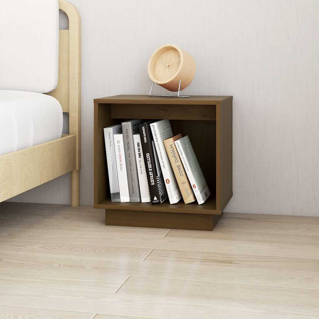 vidaXL Bedside tables 2 pcs 40x30x40 cm solid pine wood white