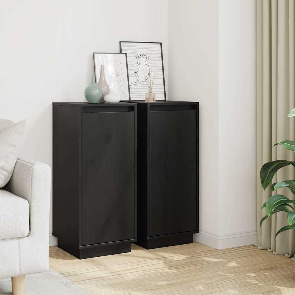 vidaXL Dressoir 31,5x34x75 cm massief grenenhout