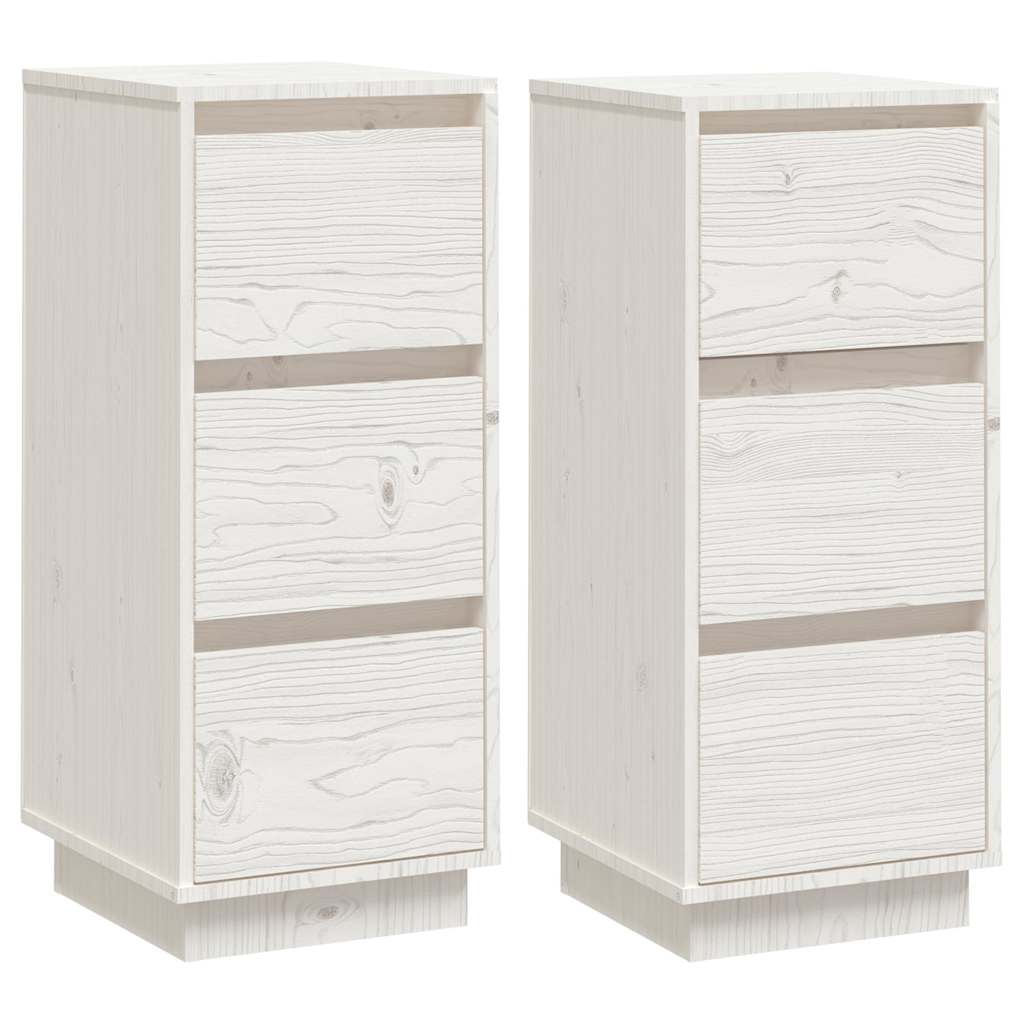 vidaXL Dressoir 32x34x75 cm massief grenenhout