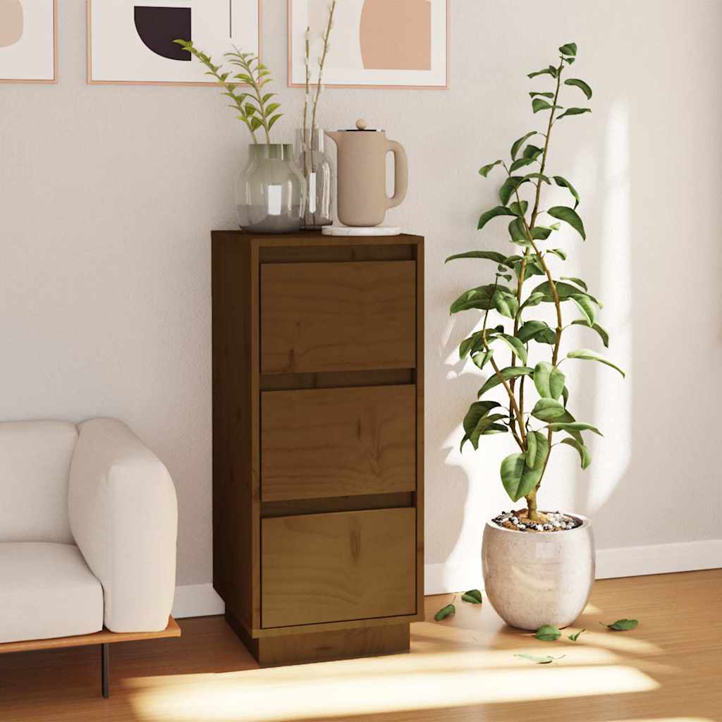 vidaXL Dressoir 32x34x75 cm massief grenenhout