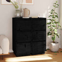 vidaXL Dressoir 32x34x75 cm massief grenenhout