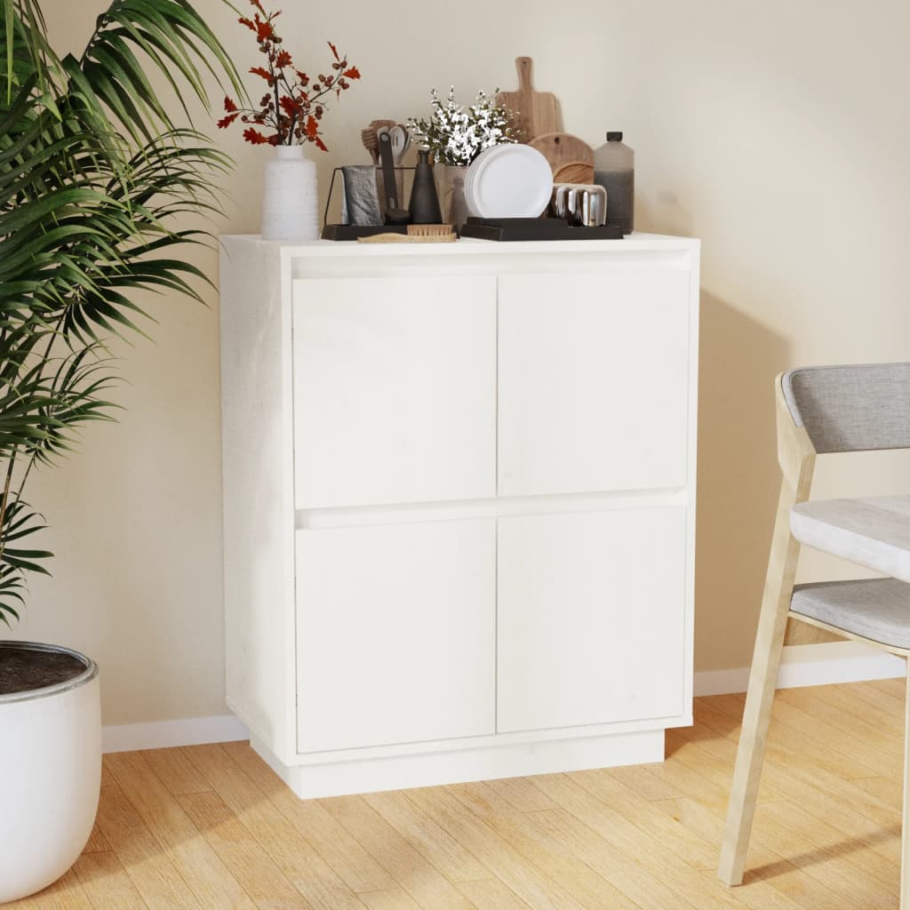 vidaXL Dressoir 60x34x75 cm massief grenenhout
