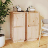 vidaXL Sideboard 31.5x34x75 cm solid pine wood