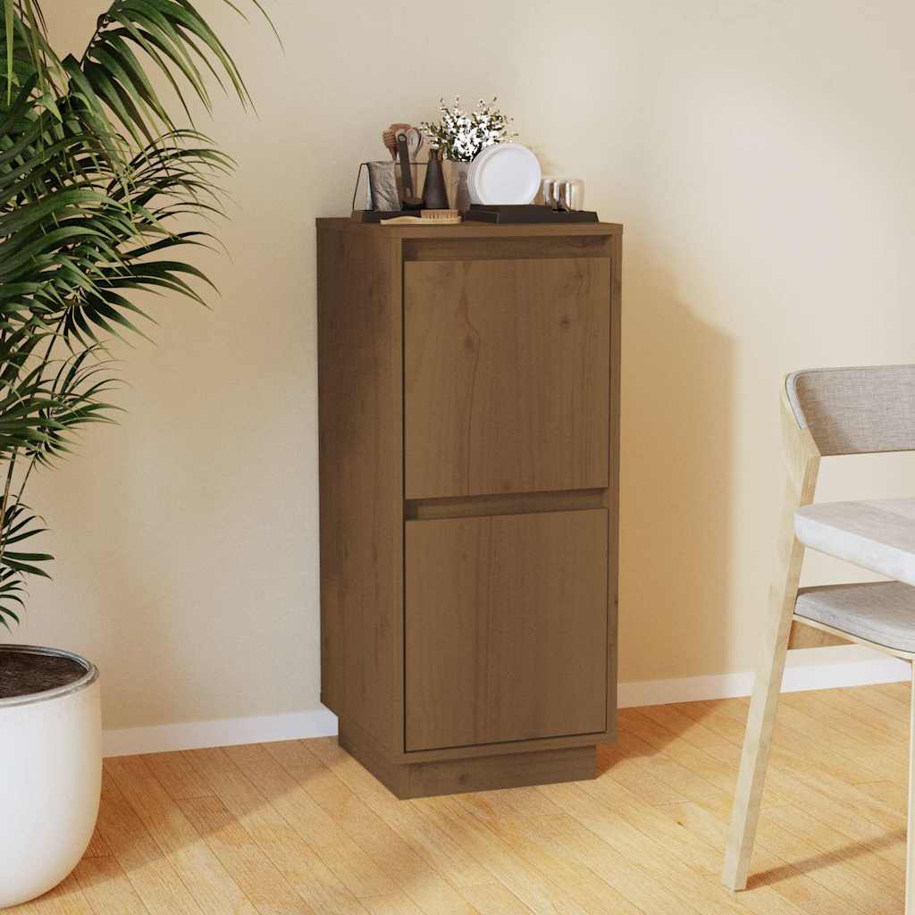 vidaXL Sideboard 31.5x34x75 cm solid pine wood
