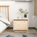 vidaXL Nightstand 35x34x32 cm solid pine wood
