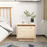 vidaXL Nightstand 35x34x32 cm solid pine wood