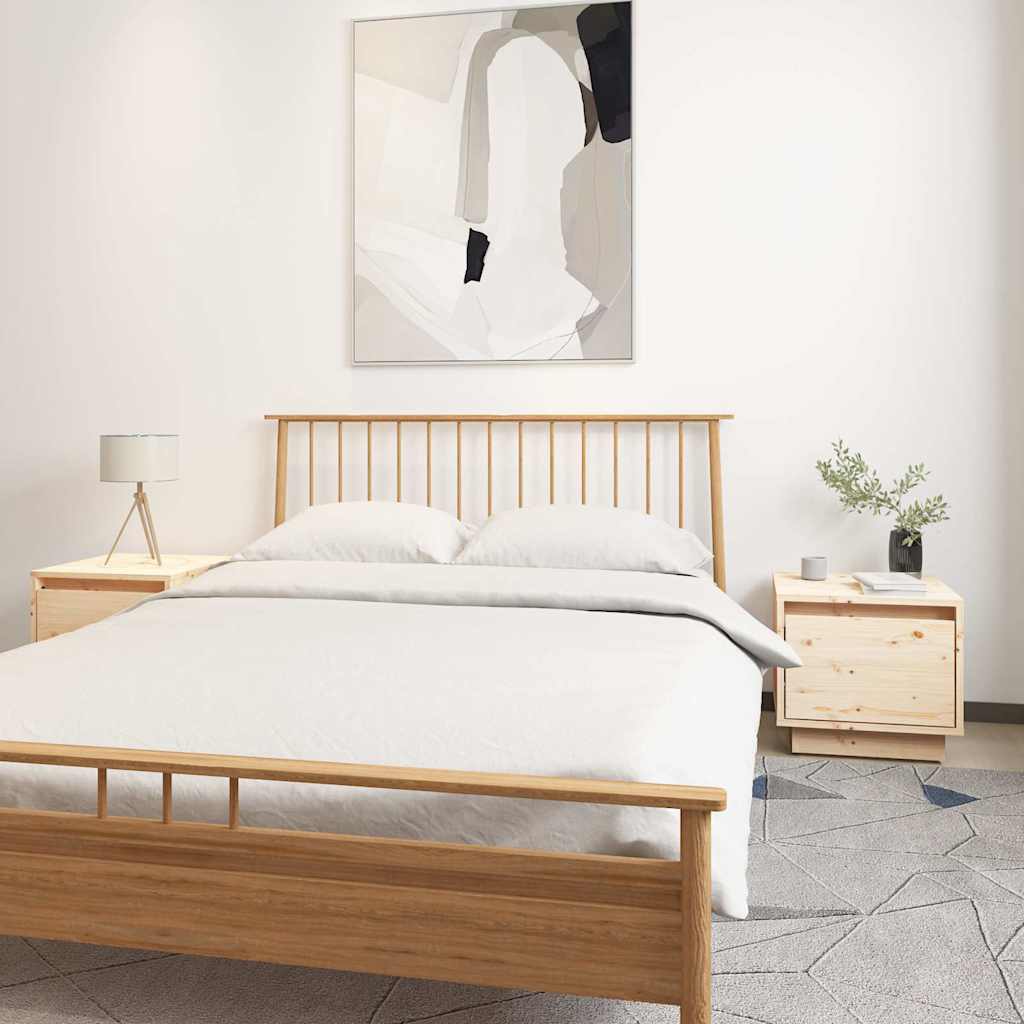 vidaXL Nightstand 35x34x32 cm solid pine wood