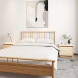 vidaXL Nightstand 35x34x32 cm solid pine wood