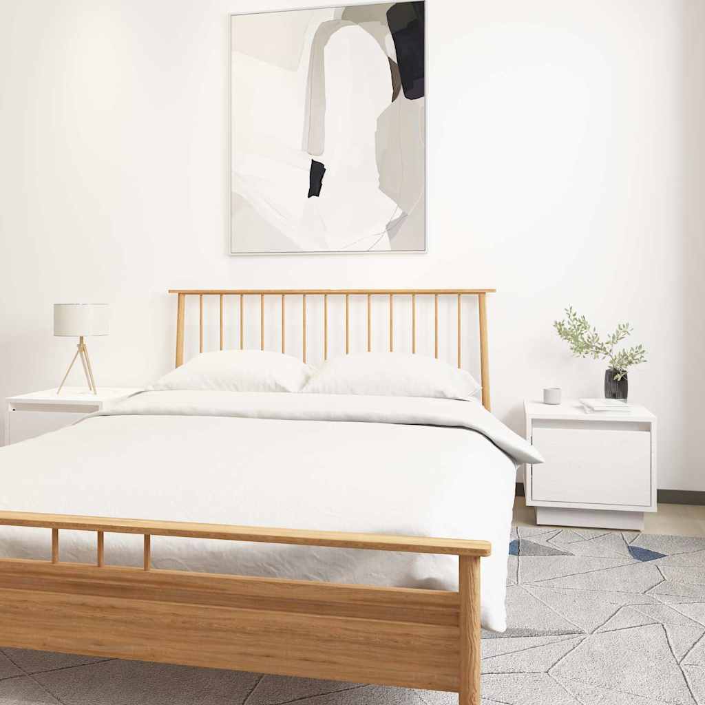 vidaXL Nightstand 35x34x32 cm solid pine wood