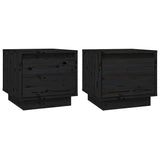 vidaXL Nightstand 35x34x32 cm solid pine wood