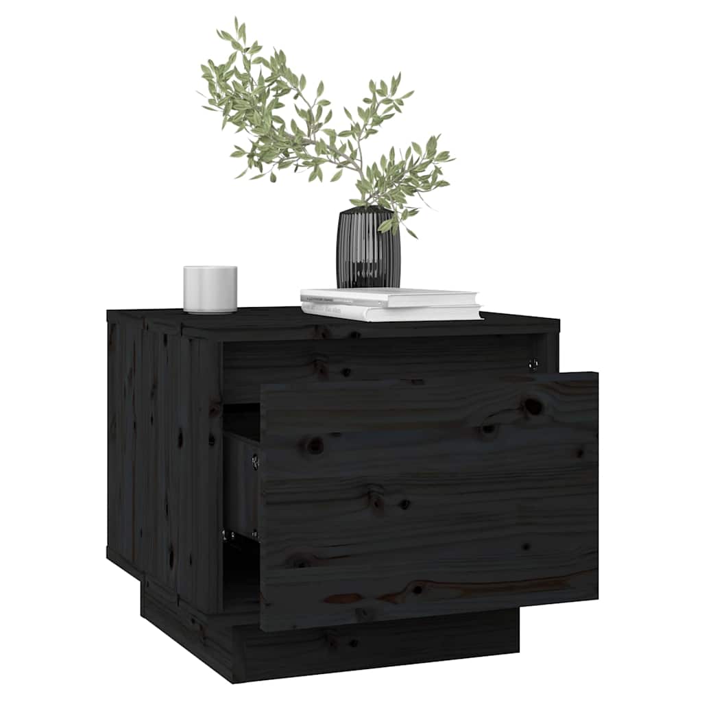 vidaXL Nightstand 35x34x32 cm solid pine wood