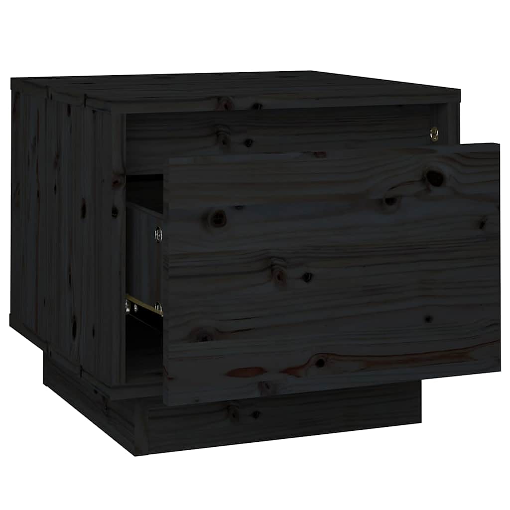 vidaXL Nightstand 35x34x32 cm solid pine wood