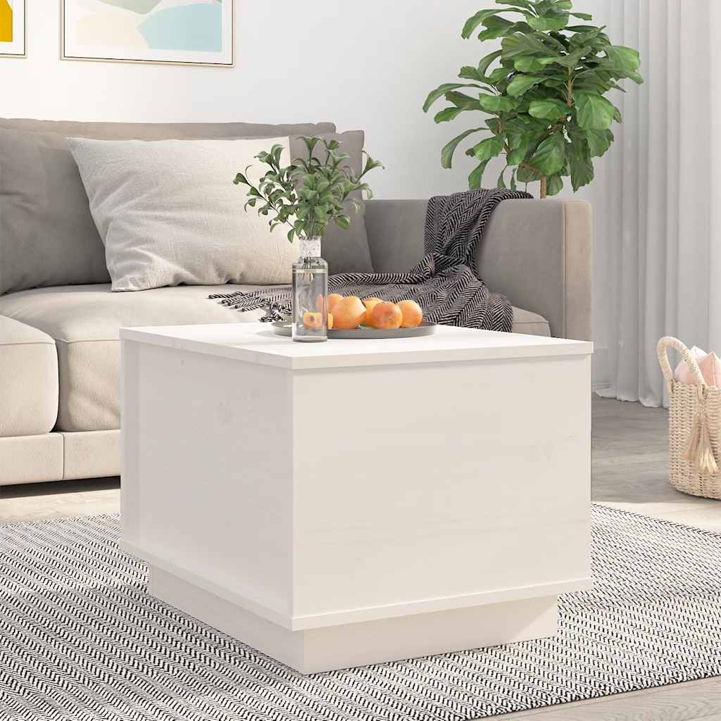 vidaXL Salontafel 40x50x35 cm massief grenenhout