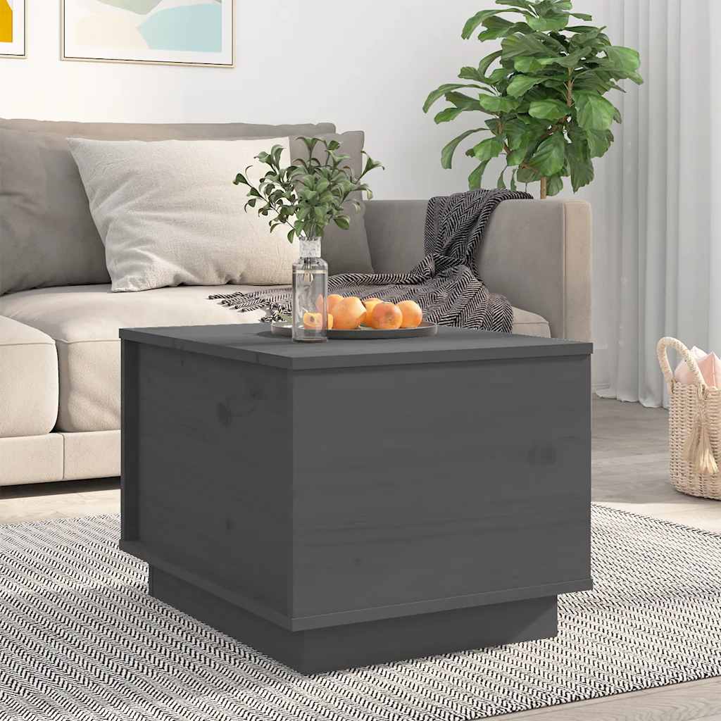 vidaXL Salontafel 40x50x35 cm massief grenenhout