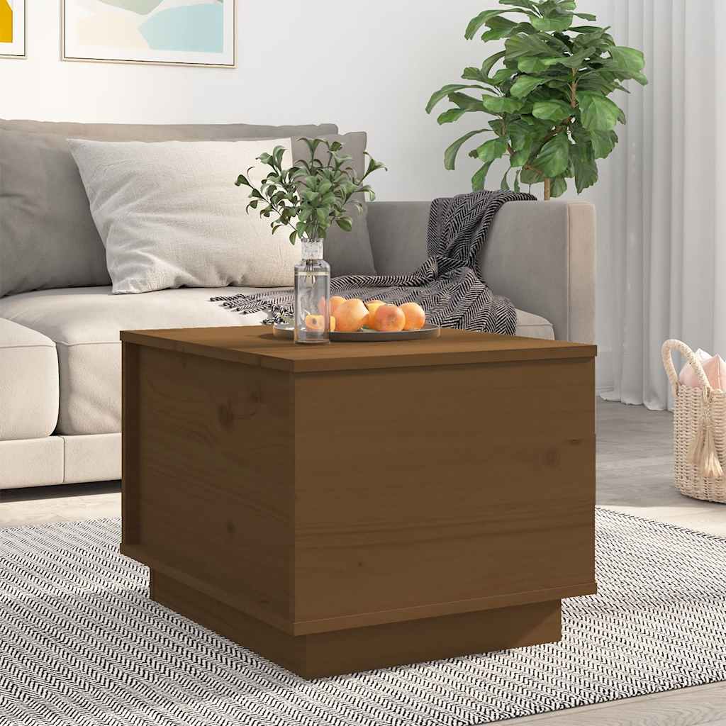 vidaXL Salontafel 40x50x35 cm massief grenenhout