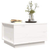 vidaXL Salontafel 60x50x35 cm massief grenenhout wit