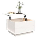 vidaXL Salontafel 60x50x35 cm massief grenenhout wit