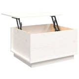 vidaXL Salontafel 60x50x35 cm massief grenenhout wit