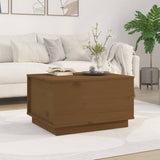 vidaXL Salontafel 60x50x35 cm massief grenenhout wit