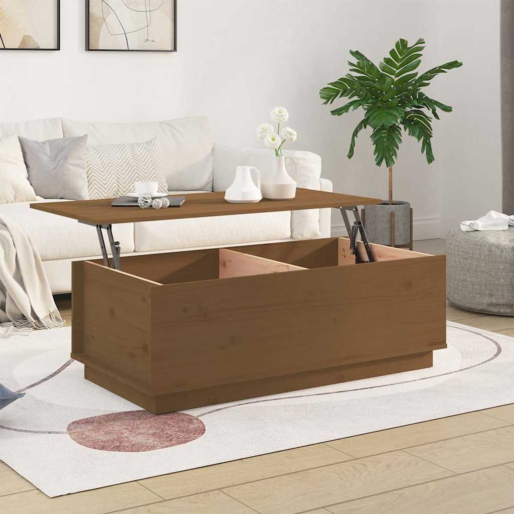 vidaXL Salontafel 100x50x35 cm massief grenenhout